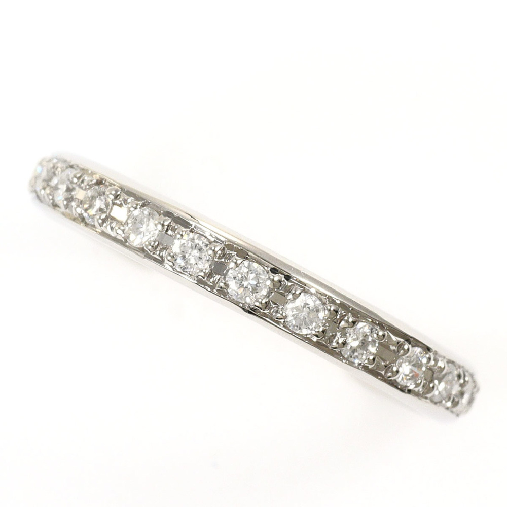 PT900 Platinum Ring with 0.214ct Diamond, Total Weight 1.9g, Jewelry